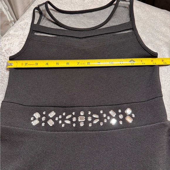 Place Black Formal Kids Dress with Silver Accents - Picture 4 of 9